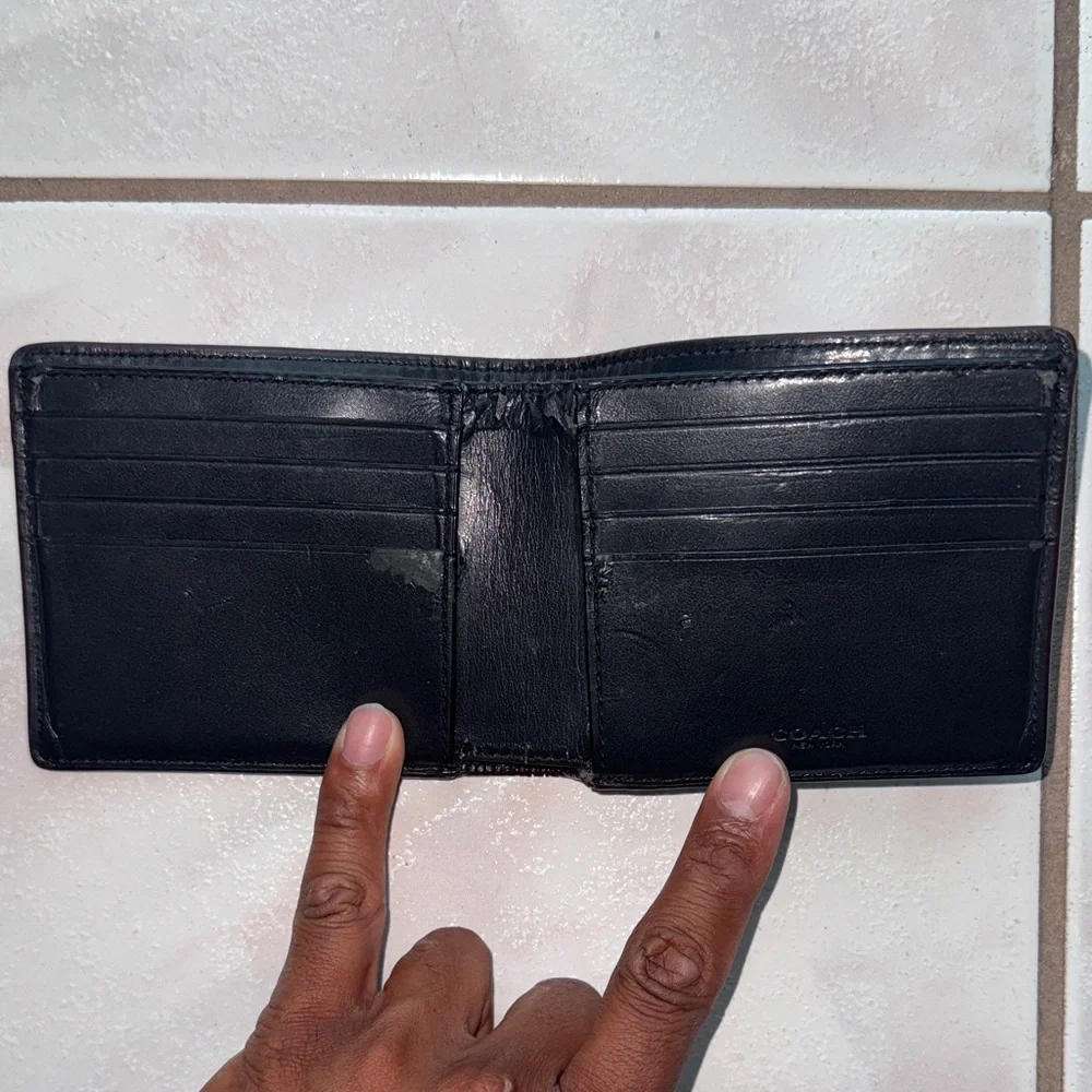 Coach Leather Wallet Pre Owned